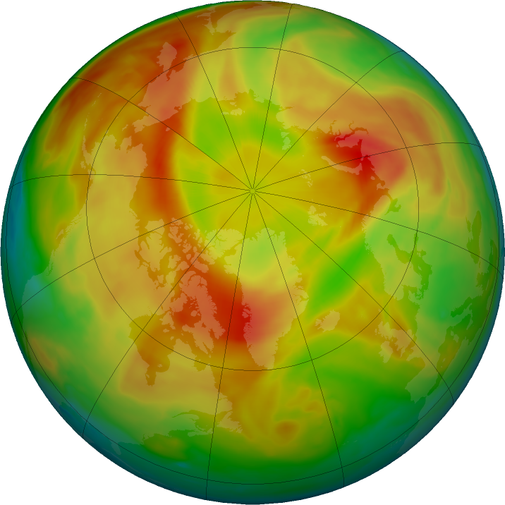 Arctic ozone map for 01 April 2017